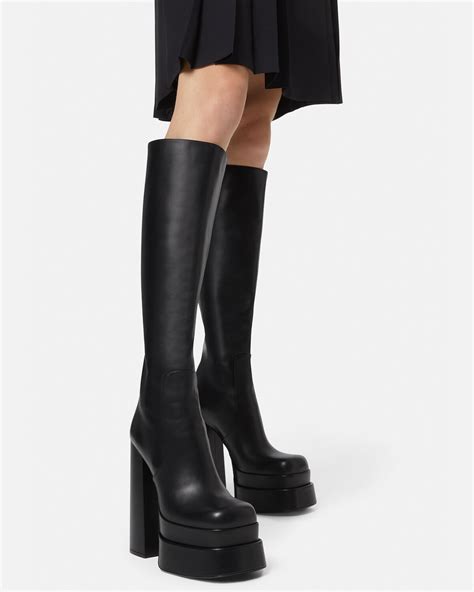 versace boots knee|Versace aevitas boots.